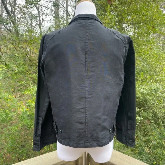 Salvatore Ferragamo black double breasted blouse top size EU 48 - Picture 11 of 15